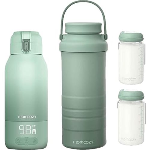 Momcozy 22oz Portable Breast Milk Cooler for Outdoor & Momcozy Portable Milk Warmer for Travel
