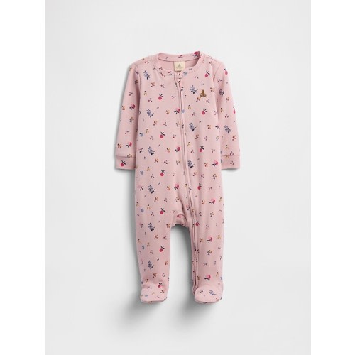 Baby Print Two-Way Zip One-Piece | Gap Factory