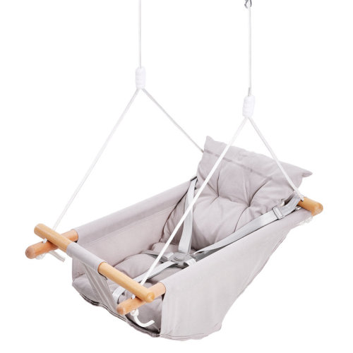 Zoomie Kids Canvas Hammock Swing 3 Modes Baby Swing 5-Point Harness Indoor Outdoor | Wayfair