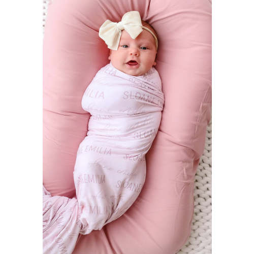 Personalized Baby Name Swaddle Blanket