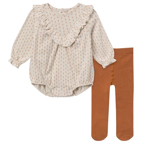Modern Moments by Gerber Baby Girls Bubble Romper and Tights Set