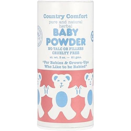 Pure & Natural Herbal Baby Powder, No Talc, 3 Oz