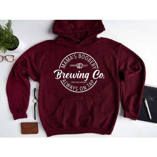 Brewing Co Hoodie, Mamas Boobery Hoodie, Breastfeeding Brewery Sweatshirt, Funny Breastfeeding Sweatshirt, New Mom Gift, Baby Shower Gift