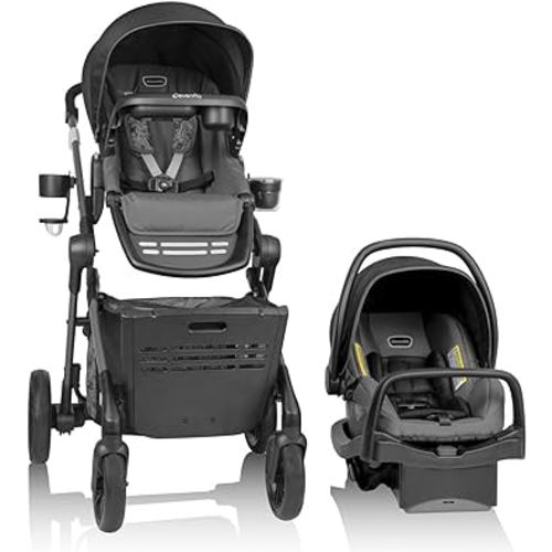 Evenflo Pivot Troop Child and Pet Modular Travel System (Rhodesboro Black)