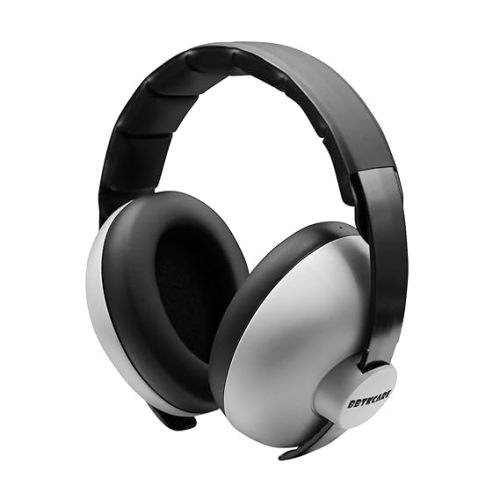 Baby Noise Cancelling Headphones - Baby Ear Protection 3-36 Months - Comfortable Baby Headphones Against Hearing Damage & Improves Sleep - Grey
