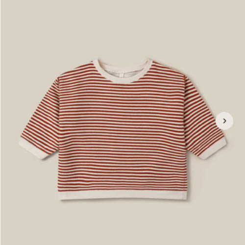 Paprika Stripes Sweatshirt | Organic Zoo