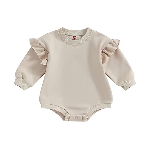Engofs Newborn Baby Girl Boy Sweatshirt Romper Long Sleeve 0 3 6 12 18 Months Fall Winter Clothes