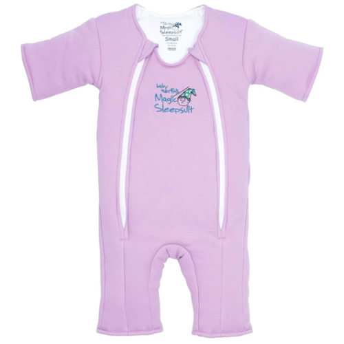 Magic Sleepsuit Baby Merlin's Cotton Baby Swaddle Transition Product - Soft and Cozy Design, Double Zipper for Easy Diaper Changes, Promotes Safe Sleep, 3-6 Months - Cream - Small 12-18lbs