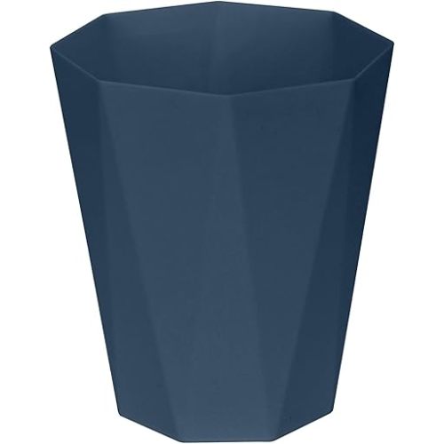 ZXJ Small Trash Can - 1.8 Gallon - Blue - Waste Basket - Garbage Bin Bathroom,Kitchen,Office,Dormitory,Camping,Kids Room