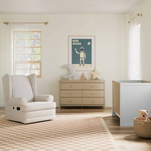 Storkcraft Alpine 6-Drawer Double Dresser - Driftwood