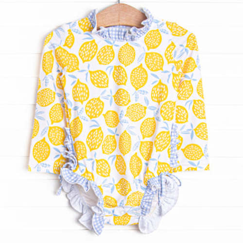 Lakeside Lemonade Long Sleeve One Piece Rash Guard, Blue – Stitchy Fish