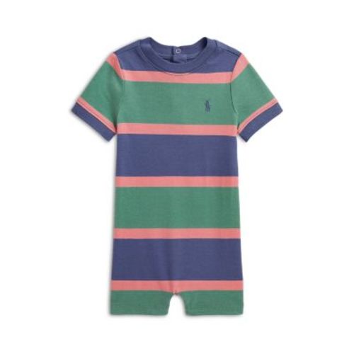 Polo Boys' Striped Cotton Jersey Shortall - Baby