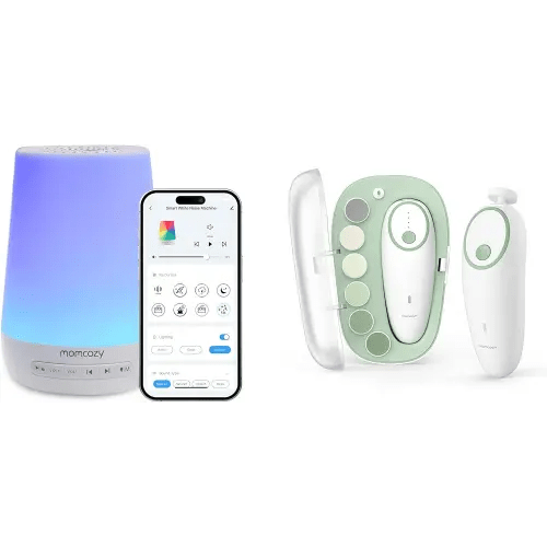 Momcozy White Noise Machine for Baby Sleeping & Baby Nail File Electric