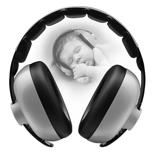 Baby Ear Protection Noise Cancelling Headphones for Babies for 3 Months to 3 Years - Grey