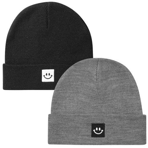 2Pack Baby Beanie Knit Toddler Hat for Girls Boys 0-8 Years