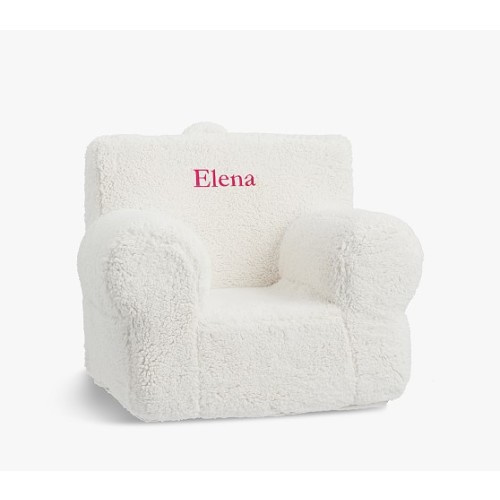 Cream Sherpa Anywhere Chair® | Kids Armchair | Pottery Barn Kids
