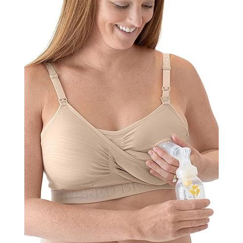 Kindred Bravely Sublime Hands Free Pumping Bra | Patented All-in-One Pumping & Nursing Bra with EasyClip at Amazon Women’s Clothing store