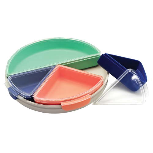 Infantino Mod Plate Led Weaning, Customizable Silicone Plate for Unisex Baby, 1-Piece, Multicolor