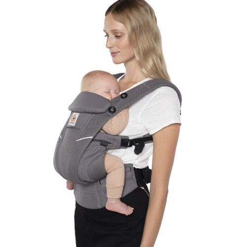 Ergobaby Omni Breeze All Carry Positions Breathable Mesh Baby Carrier For Newborn To Toddler - Onyx Black