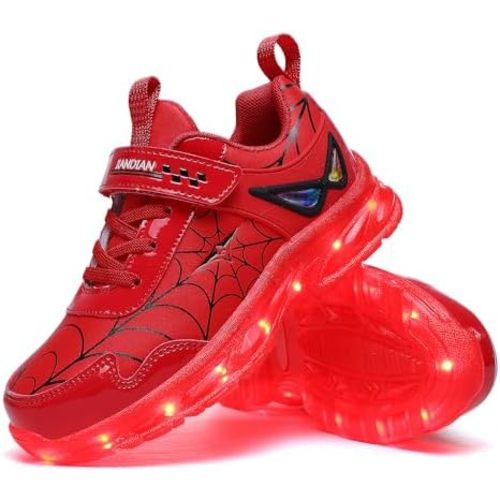 YUNICUS Kids Light Up Shoes for Boys Girls Toddler Sneakers USB Rechargeable Best Gift for Birthday Halloween Christmas