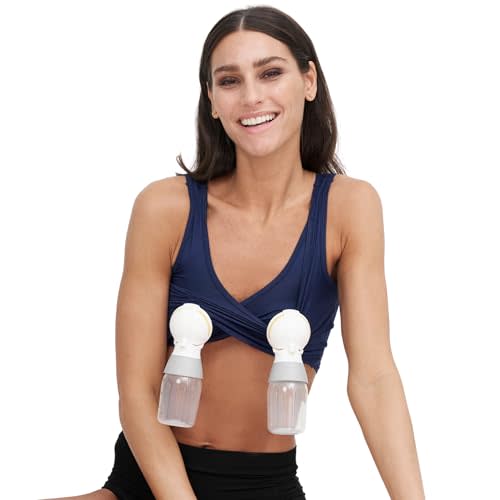 Larken X Nursing Bra: Hands-Free Pumping Bra & Nursing Bralette with No Clasps