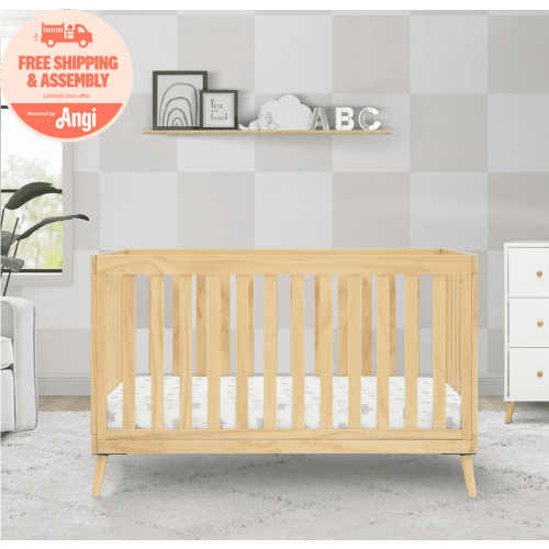 Delta Children Essex 4-in-1 Convertible Crib - Greenguard Gold Certified, Natural