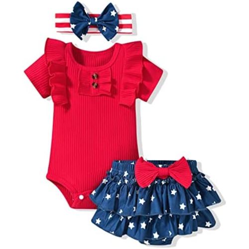 Aalizzwell Newborn Infant Baby Girls Summer Outfit