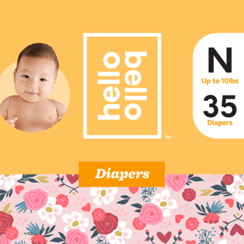 Hello Bello Diapers Jumbo Pack - Booty-ful Bloomers - Size N (35ct)