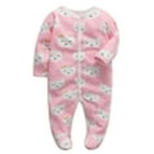 SXIMEE Infant Baby Girls' Sleep and Play Footed Pajamas One-Piece Sleeper Button Romper Jumpsuit Cotton PJs For Newborn