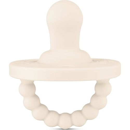 Ryan & Rose Cutie PAT Pacifier Teether (Flat, Ivory)
