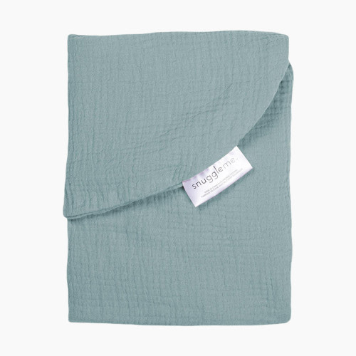 Snuggle Me Organic Lounger Curve Muslin Cover - Slate