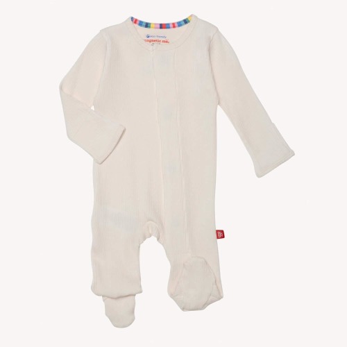 Ribbed cotton magnetic footie – Magnetic Me