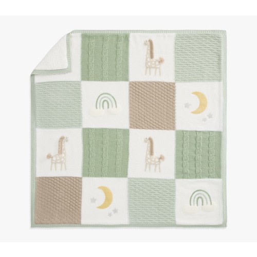 Oversized Heirloom Animals Baby Blanket Collection