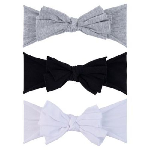 Ely's & Co. Bow Headbands Set Blush Pink,ivory,tan 0-12 Months 3 Pack