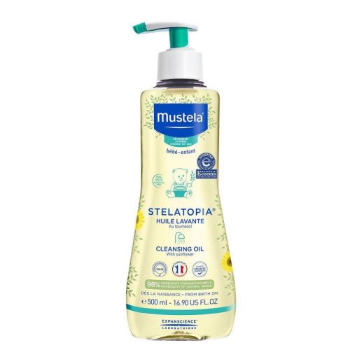 Mustela Stelatopia Cleansing Baby Oil For Eczema Prone Skin - 16.9 Fl Oz