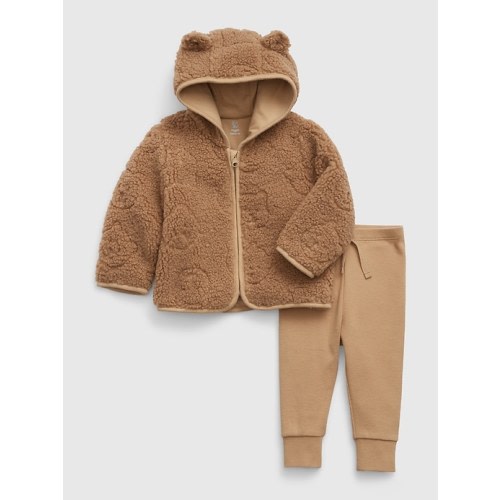 Baby Sherpa Outfit Set in brannan brown, size: 6-12 M