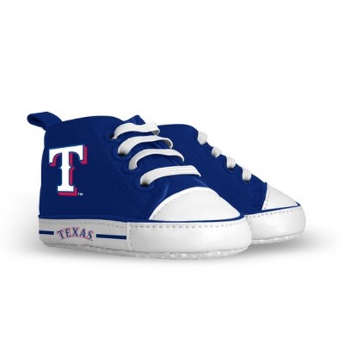 BabyFanatic Pre-Walkers High-Top Unisex Baby Shoes - MLB Texas Rangers