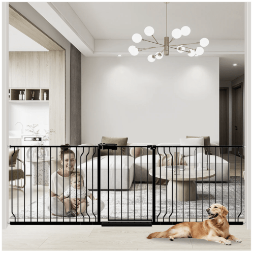 FairyBaby Extra Wide Baby Gate, Easy Install Extra Security