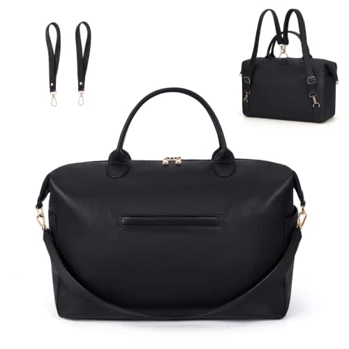 Diaper Bag Tote Convertible Vegan Leather Diaper Tote Backpack Diaper Mommy Bags Hospital Bag Work Totes