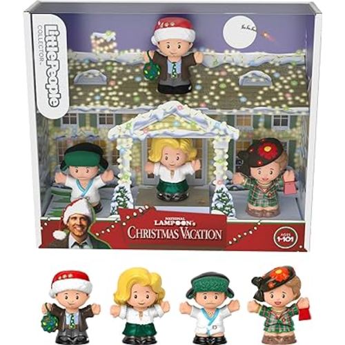 Little People Collector National Lampoon’s Christmas Vacation Special Edition Set in Display Gift Box for Adults & Fans, 4 Figures