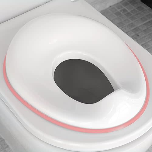 Jool Baby Potty Training Seat for Girls - Fits Round & Oval Toilets, Includes Free Storage Hook (Pink)