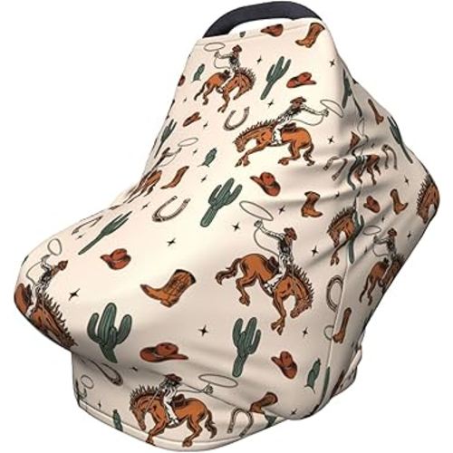 Western Car Seat Covers Baby Multi-Use Car Seat Canopy Carrier Cover, Breathable Breastfeeding Cover Western Baby Stuff Boys & Girls