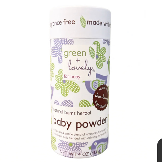 Natural Bums Organic Soothing Herbal Baby Powder - 6 oz