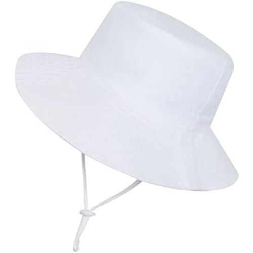 Baby Sun Hat Toddler Bucket Hats Summer Sun Protective Kids Beach Hats Wide Brim Outdoor Camping Hat for Boys Girls