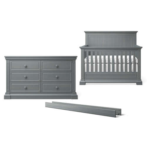 Jackson Convertible Crib & Double Dresser & Conversion Kit | Flint
– Silva Furniture