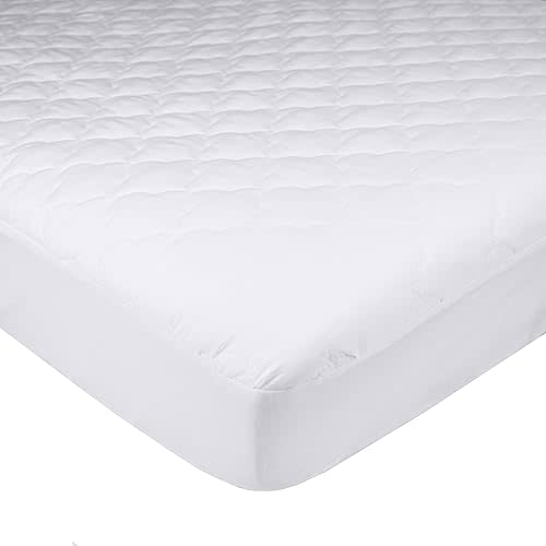 American Baby Company Ultra Soft Microfiber Waterproof Fitted Portable/Mini-Crib Mattress Protector, Quilted Mattress Pad Cover, White, 38"x24"x5"