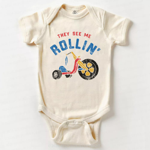 They See Me Rollin&#x27; Bike Bodysuit For Baby 7