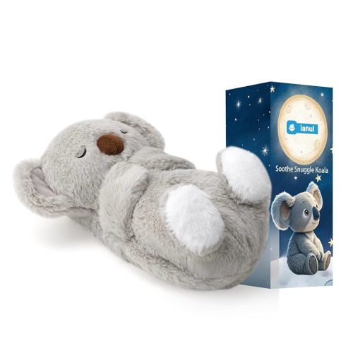 Soothe Snuggle Koala Breathing Stuffed Animal for Baby,Soothing Baby Toy for Sleep with Calming Music, Breathing Motion, Soft Plush Body, Baby Soother for Newborns, Portable & Machine Washable