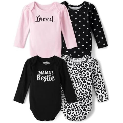 The Children's Place,Unisex Baby,and Newborn Everyday Long Sleeve Bodysuits