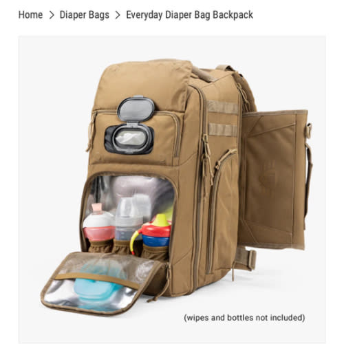 Everyday Diaper Bag Backpack: The Ultimate Diaper Bag Backpack by TBG – Tactical Baby Gear - Coyote Brown